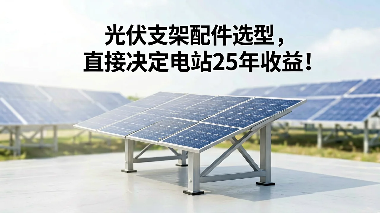 光伏支架配件选型，直接决定电站25年收益