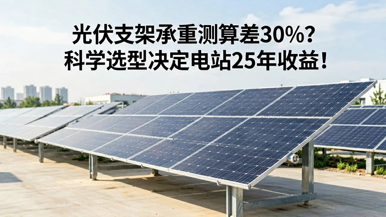 光伏支架承重测算差30%？科学选型决定电站25年收益